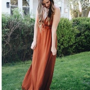 Halter maxi dress
